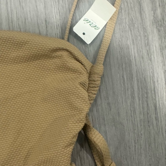 Aerie Tan One-Piece Swimsuit with Side Ties - Picture 2 of 4